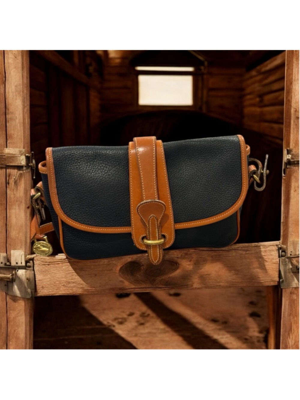Vintage Dooney & Bourke Equestrian Over-Under Bag